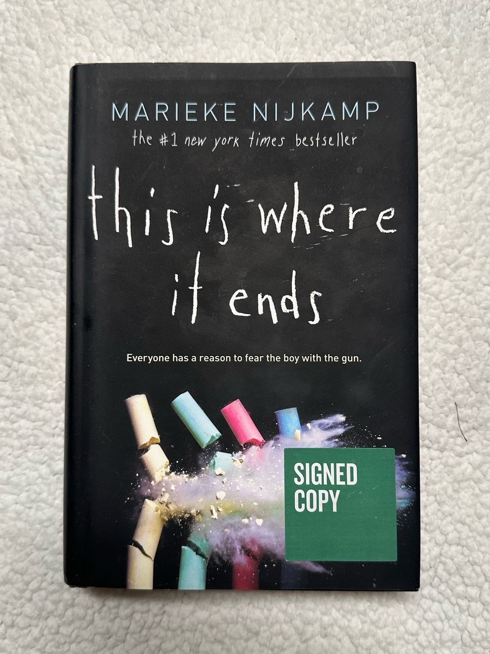 SIGNED 1st Printing This Is Where It Ends HC Collector’s Edition Like New